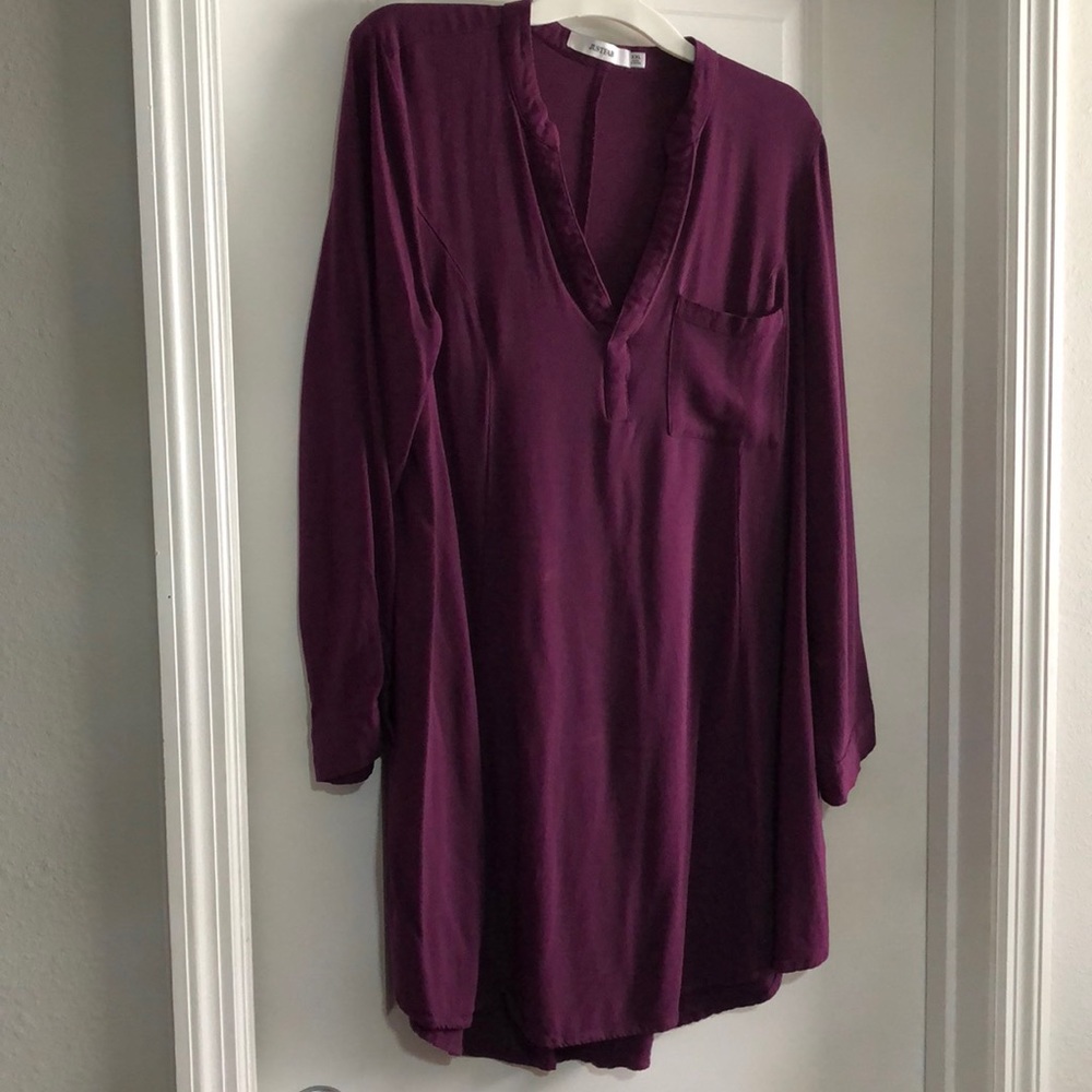Long sleeve dress or oversized long shirt